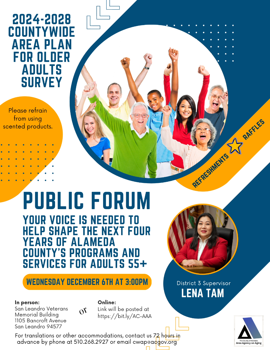 Countywide Area Plan for Older Adults – Public Forum – District 3